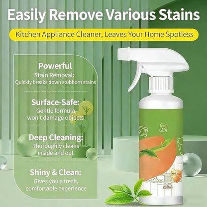 Electrolyzed Ion Kitchen Cleaner Spray, Natural Enzyme Formula Gentle on Appliances, Multifunctional Powerful Kitchen Cleaner for Hold, Oven, Stove, Range Hood, Easy Cleaning Household Items (1)