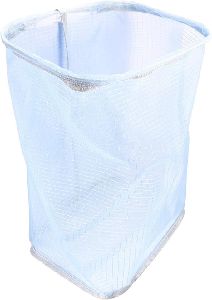 Laundry Basket Wall-mounted Folding Nylon Iron Easy Clean Storage for Bathroom Clothes Organizer