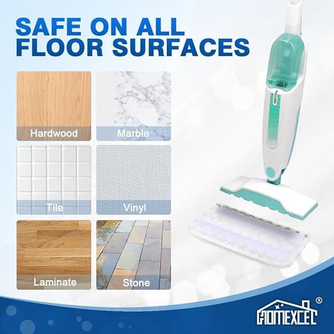 HOMEXCEL Steam Mop Replacement Pads for Shark Steam Mops S1000/S1000A/S1000C/S1000WM/and S1001C-Reusable Microfiber Steamer Scrub Mop Pads for All Hard Floors-4 Pack