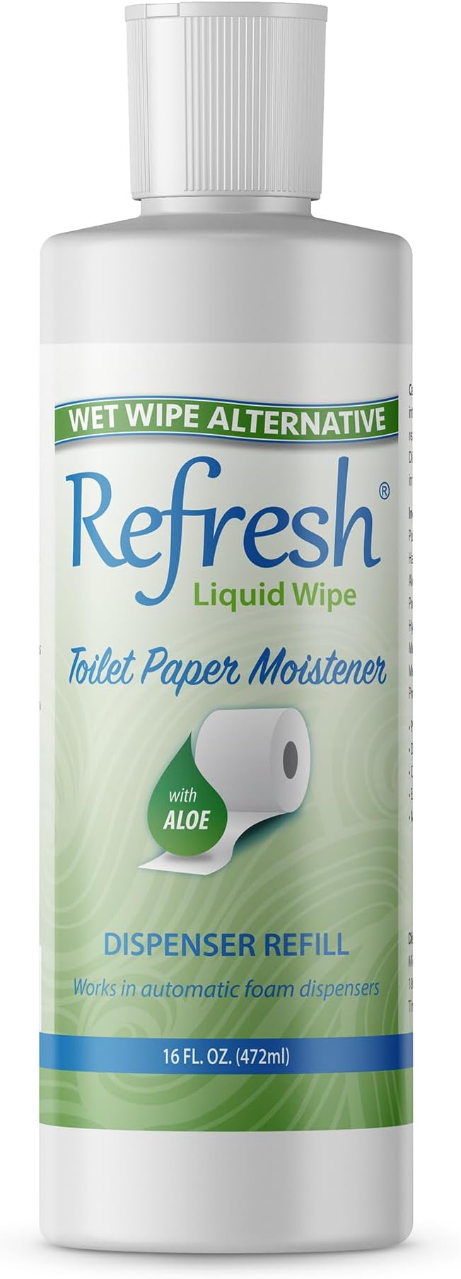 Refresh Liquid Wipe: Toilet Paper Foam Original Formula Refill. 16 Fl Oz (1 Pack)