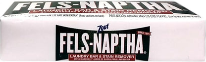 Fels Naptha Laundry Bar and Stain Remover, 5oz ( 4 bars) by Fels Naptha