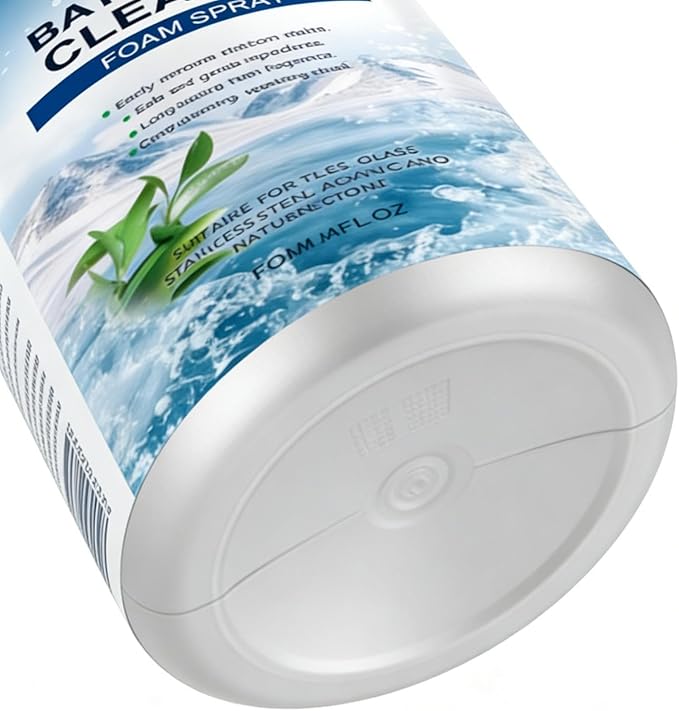 Foam - Bathroom Cleaner for Deep Cleaning | 120ML All Purpose Foaming Stain Remover with Powerful Descaling Action & Easy Spray Application for Toilet Bowls, Showers and Sinks