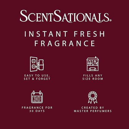 ScentSationals Warm Wishes Fragrance Oil Plug In Air Freshener Refills 3-Pack - Works with Scentsationals Wall Plugs, Long-Lasting Home Fragrance, 0.8 fl oz Each, Packaging May Vary