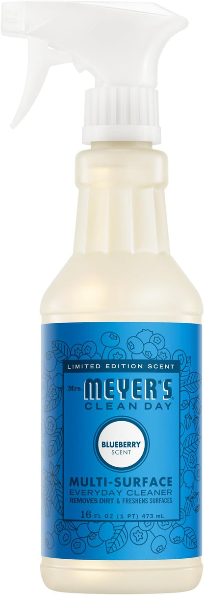 MRS. MEYER'S CLEAN DAY Multi-Surface Everyday Cleaner, Blueberry Scent, 16 Fl Oz Bottle