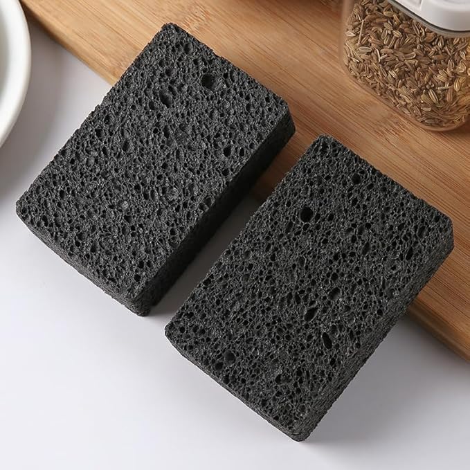 6 - Pack Non-Scratch Scrub Sponges - Sponges for Dishes and Washing Dishes, Cleaning Sponges for Kitchen Home and More（Black）