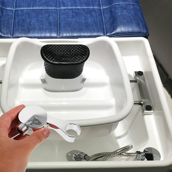 Shampoo Bed Spray Head Holder: Shower Head Nozzle Holder for Hair Washing Basin Salon Supplies Shower Sprayer Bracket Easy Installation for Hairdressing Bed Home Use