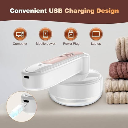 Fabric Shaver, Lint Remover, Lint Shaver with 3 Replaceable Blades, Sweater Shaver, Clothes Shaver, Fabric Pilling Remover, Rechargeable Fabric Shaver for Furniture, Electric Lint Remover for Clothes