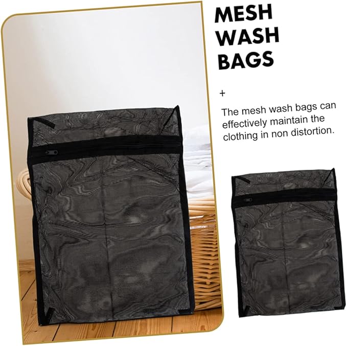 CHILDWEET Mesh Laundry Bags with Zipper 8-Pack Delicates Washing Bags for Travel Storage and Clothes Organizing Protects Bras Socks Underwear in Washing Machine