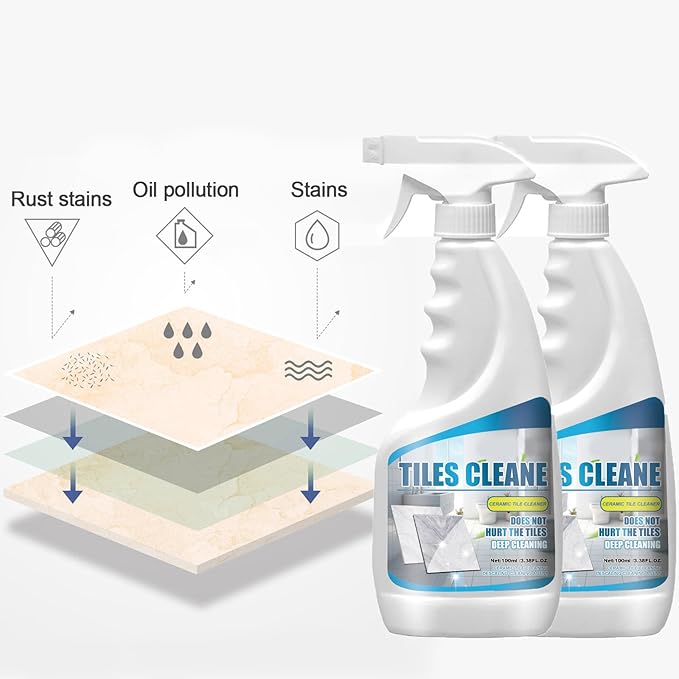 ADEK Tile Grout Cleaner Sprayer - Granite Cleaner Polish and Protect 3 in 1, Marble Stone Cleaner Polishes, Heavy Duty Spray Cleaning Solution, Stone Tile and Laminate Cleaner (1)