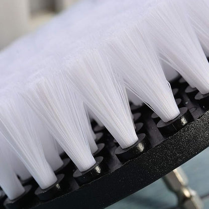 Wixine 1Pcs 5" White Drill Brush Attachment for Cleaning Carpet Leather and Upholstery Kit