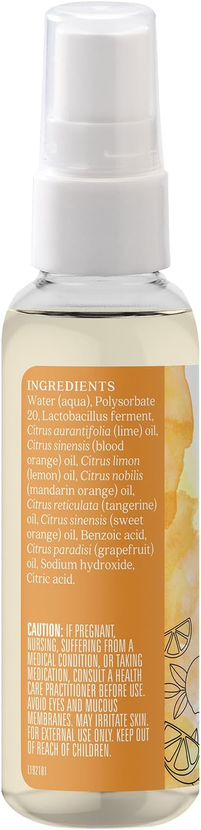 Aura Cacia Citrus Burst Toilet Spray 2 Fl. oz. - Light Aroma, No Synthetic Fragrances