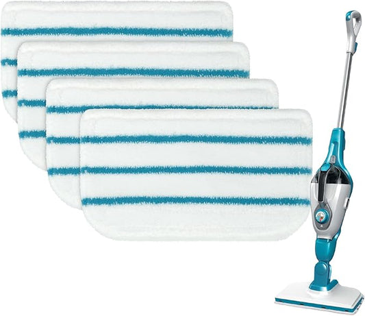 Steam Mop Pads Replacement Compatible with Black Decker Steam Mop SM1600, SM1610, SM1620, HSM13E1, HSMC1300FX, HSMC1321, HSMC1361SG Cleaner Black and Decker Steam Mop Replace Pads for Floor Cleaning