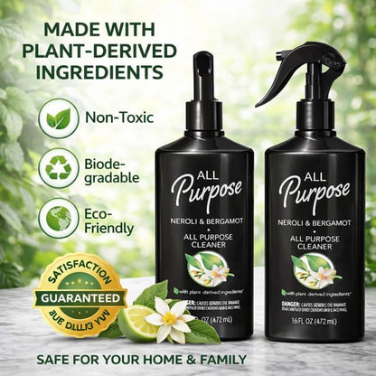 All Purpose Cleaner – Neroli & Bergamot Scent – 16 fl oz (472 mL) – Multi-Surface Household Cleaning Spray for Kitchen, Bathroom & Countertops – Fresh Citrus Botanical Formula (pack of 2)