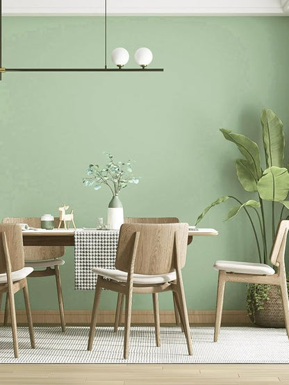 Safiyya 118"x17.7" Light Green Peel and Stick Wallpaper Green Contact Paper Wall Paper Temporary Self Adhesive Decorative Wallpaper Vinyl Rolls for Wall