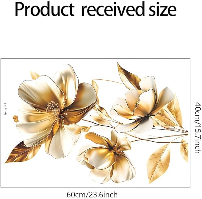 3D Wall Stickers DIY Flower Wall Decal Removable Waterproof Wall Art Decor for Bedroom Living Room Offices Home Decoration