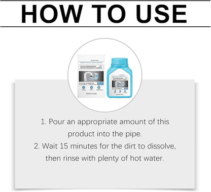 Drain Clog Remover Powerful Unclogging Sink Hair Cleaner, Sink Drain Cleaner for Kitchen Bathroom, Unclogging Solution for Pipes, Toilets & Showers Fast Acting Drains Unclogger (1PCS)