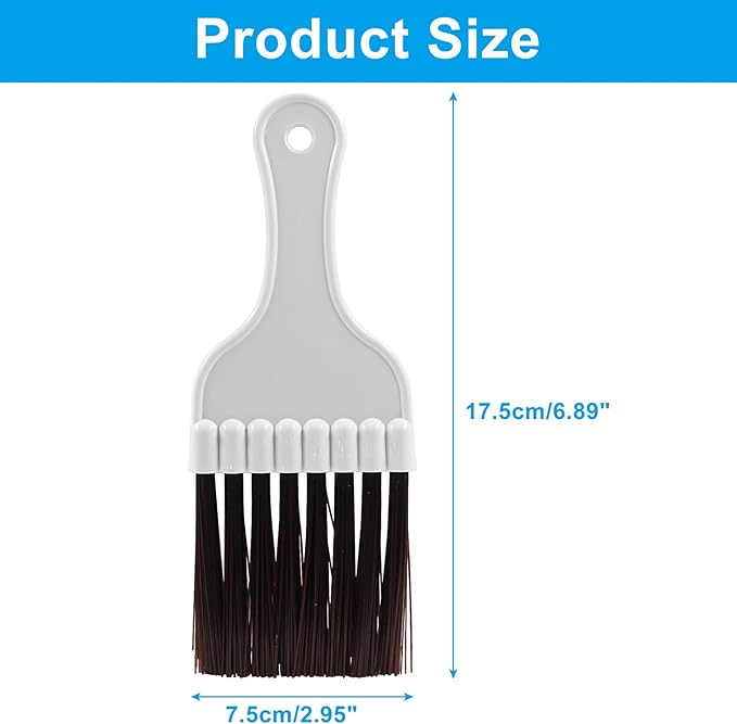 4 Pcs Brown Air Conditioner Condenser Cleaning Brush Ac Coil Cleaner Brush HVAC Refrigerator Coil Cleaning Brush