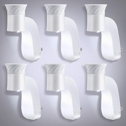 Saillong 6 Pack Wall Fragrance Plug with Night Light, Compatible with Bath & Body Works WallFlower Refills, ETL Certified, Rotatable Plug Design Fragrance Diffuser for Home & Office