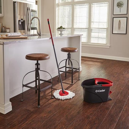 O-Cedar EasyWring Microfiber Spin Mop and Bucket Cleaning System