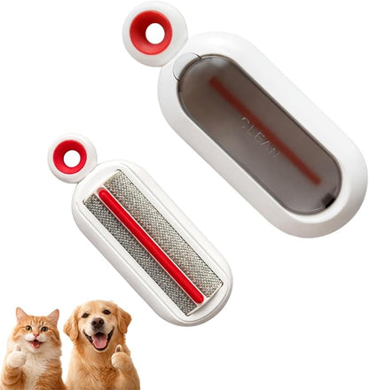 Reusable Lint Roller for Clothes, Portable Pet Hair Remover Brush for Cat & Dog Fur, Self-Cleaning Magic Lint Remover for Bedding, Sofa, Clothing and Car Seats (Beige)