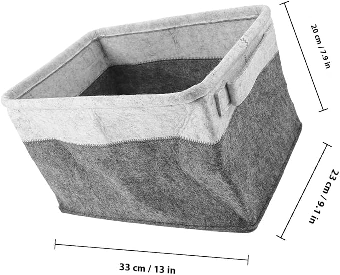 Foldable Felt Laundry Basket Large Laundry Hamper with Handles Multipurpose Storage Organizer for Home Bedroom Bathroom