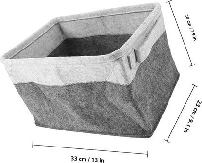 Foldable Felt Laundry Basket Large Laundry Hamper with Handles Multipurpose Storage Organizer for Home Bedroom Bathroom