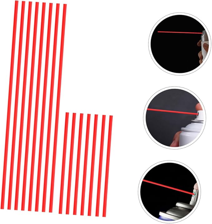 Veemoon 40pcs Nozzle Tube for Rust Remover and Cans Convenient Access to Hard Reach Areas Leakproof Design Plastic for Maintenance