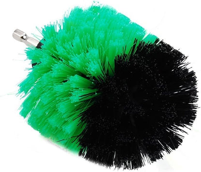 Drill Brush Soft Medium Stiff Bristle Powered Scrub Attachments Cleaning Kit for Bathroom Shower Grout Carpet Tires Boats Ceramic Marble Wheels Glass Carpets Upholstery (2''+3''+4''+5''+5'')