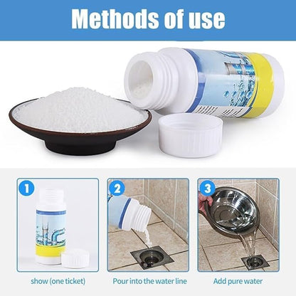 Sink and Drain Cleaner, Wild Tornado Cleaner Drain Cleaner, Multi-functional Pipe Dredge, Powerful Sink and Drains Cleaners Powder for Kitchen and Bathroom (2)