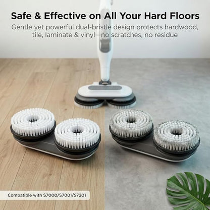 Newly Upgraded Steam Mop Replacement Brush Pads for Shark Steam and Scrub Mop S8201 S8001 S7201 S7000 Series, 2 Count