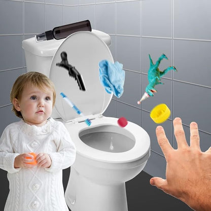 69" Toilet Auger Grabber Tool, Flexible Grabber Unclogging Tool, Four Jaw Pickup, Stainless Steel Telescoping Pole, Toilet Snake for Grabbing Objects Blocked in Toilet Pipes/Drains