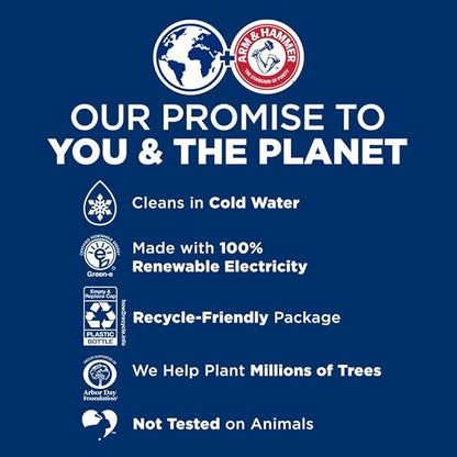 ARM & HAMMER Plus OxiClean Odor Blasters Fresh Botanical, 77 Loads Liquid Laundry Detergent, 100.5 Fl oz