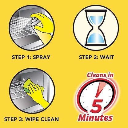 Easy-Off Heavy Duty Degreaser Cleaner Spray, 32 Ounce (Pack of 2+Cloth)