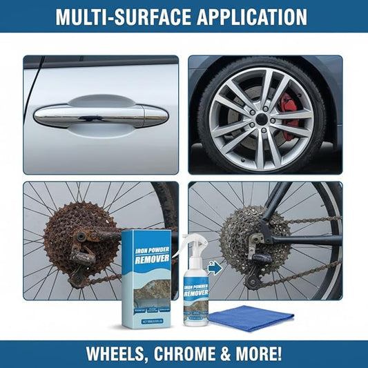 2026 New Multi-functional Quick-acting Rust Removal Spray, Fast-acting Spray to Remove Iron, Portable Car Rust Removal for Metal, Tools, Cars, Chains (1PC)