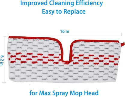 6 Pack Replace Mop Pads for Promist Max Microfiber Spray Mop Refill, Washable Reusable Replace Spray Mop Pad Head