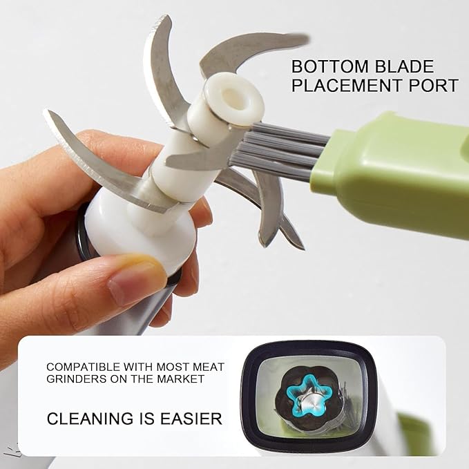 4-in-1 Blade Cleaning Brush with Knife Sharpener, Multi-Functional Dishwashing Brush, U-Shaped Pot Washing Brush, Kitchen Utensil Cleaner, Double-Sided Brush for Dishes(Knive Cleaning Tool)