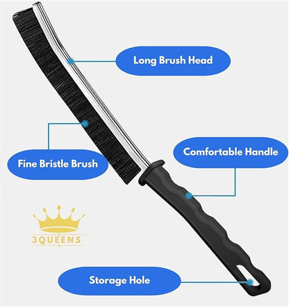 6Pcs Crevice Cleaning Brush 6 Extra Hooks, Multifunctional Cleaning Tool for Home & Kitchen,Heavy-Duty Deep Cleaning Gaps Corners,Cars,HouseholdUse,Bathroom,Window, Faucet & Tile Grout Cleaner