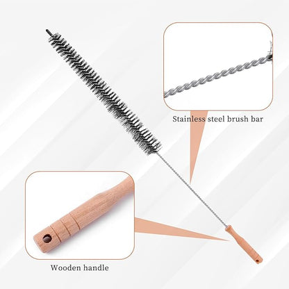 Cleaning Brush for Radiator, Dryer Lint Brush Radiator Duster Brushes Vent Cleaner Long Handled Radiators Brushes Refrigerator Coil Brushs Washing Machine Cleaning Tools for Household (1 Pack)