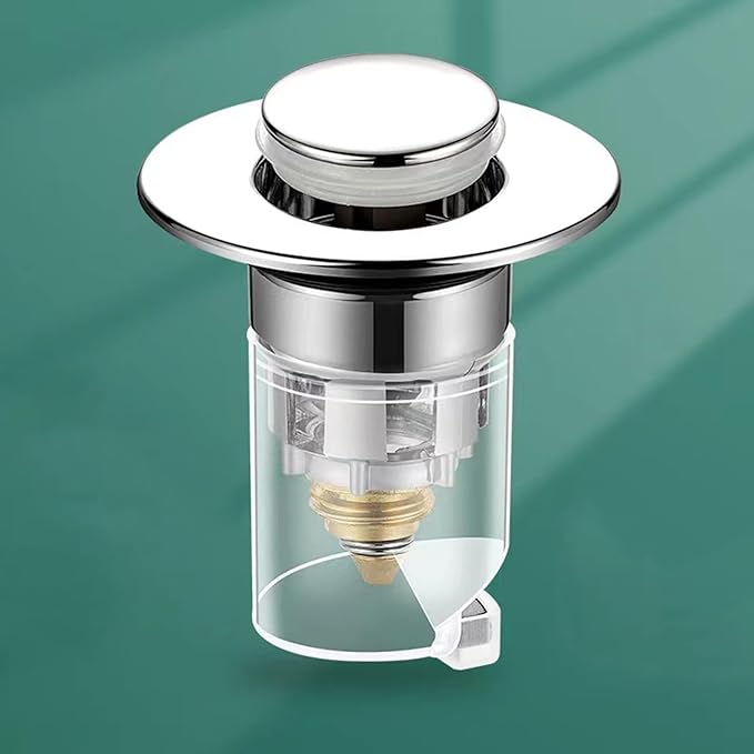 Press Bounce Basin Pop-up Drain Filter Bathroom Shower Sink Filter Plugs Hair Extension Bath Plugs Kitchen Accessories Drain Plugs