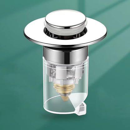 Press Bounce Basin Pop-up Drain Filter Bathroom Shower Sink Filter Plugs Hair Extension Bath Plugs Kitchen Accessories Drain Plugs