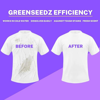 Greenseedz Laundry Pods, Fresh Lavender Scent, 128 Packs, Eco Friendly, Powerful Clean, Biodegradable, HE Compatible