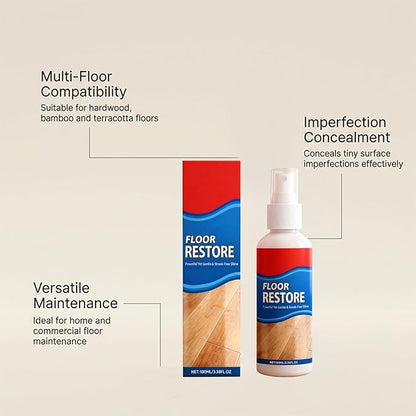 100ML Multi-Floor Polish & Restorer, Effective Stain Remover & Scratch Concealer for Home Floors