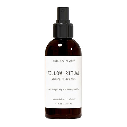 Muse Apothecary Pillow Ritual - Aromatic, Calming and Relaxing Pillow Mist, Linen and Fabric Spray - Infused with Natural Aromatherapy Essential Oils - 8 oz, Cara Orange + Fig + BlackBerry Vanilla