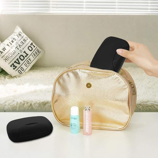 Travel Soap Holder Bar Soap Dish Shower Soap Saver Case Container Box for Bathroom Camping Gym Vonpri (Matt Black 3pack Without Bag)