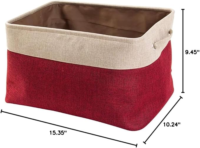 Forart Laundry Basket Storage Baskets Double Layers Storage Box Canvas Toy Organizer