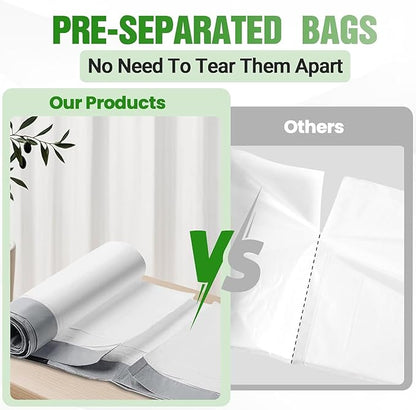 18 Gallon 200 Count Compactor Kitchen Trash Bags Heavy Duty 1.2 Mil THICK Reinforced Drawstring Perfect Fit for 18 Gallon Compatible with Kitchenaid, Whirpool, GE 15 Inch Compactors GRAND SAVE!