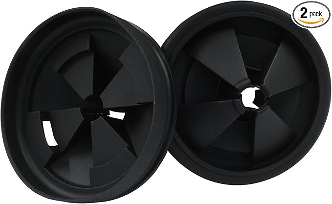 3 3/8" Garbage Disposal Splash Guard, 2Pcs Quiet Garbage Disposal Rubber Drain Insert, Garbage Disposal Parts, Removable Sink Baffles QCB-AM Compatible with Insinkerator Garbage Disposal Parts