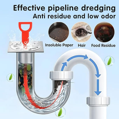 10pcs Drain Cleaner Spiral, 25 in Ergonomic Handle Pipe Cleaning Screws Sticks, Effective for Manual Removal of Hair and Deposits in Bathroom Kitchen For Bath Tub, Toilet, Kitchen Sink, Sewer