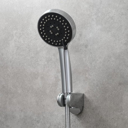 Tecmolog Handheld Shower Head Bracket ABS Plastic Wall Mount Screw Shower Wand Holder Adjustable for Hand Shower Chrome, ST01