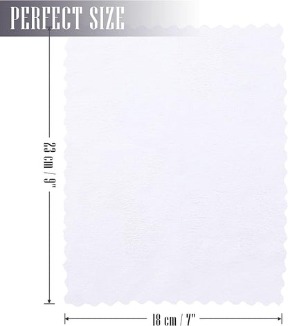 Sunny zzzZZ 24 Pack Kitchen Dishcloths - Does Not Shed Fluff - Reusable Dish Towels, Dish Cloths, Super Absorbent Coral Fleece Cleaning Cloths, Nonstick Oil Washable Fast Drying, 7 x 9 Inch (White)